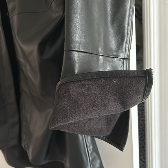 Faux leather long line short/jacket from Zara. XXL fits like L - Picture 4 of 4